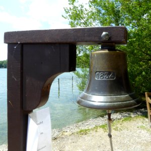 Feldafing, Roseninsel, Fährglocke, 1