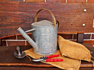 Gardening hessian sack photo