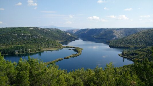 River krka national park croatia photo