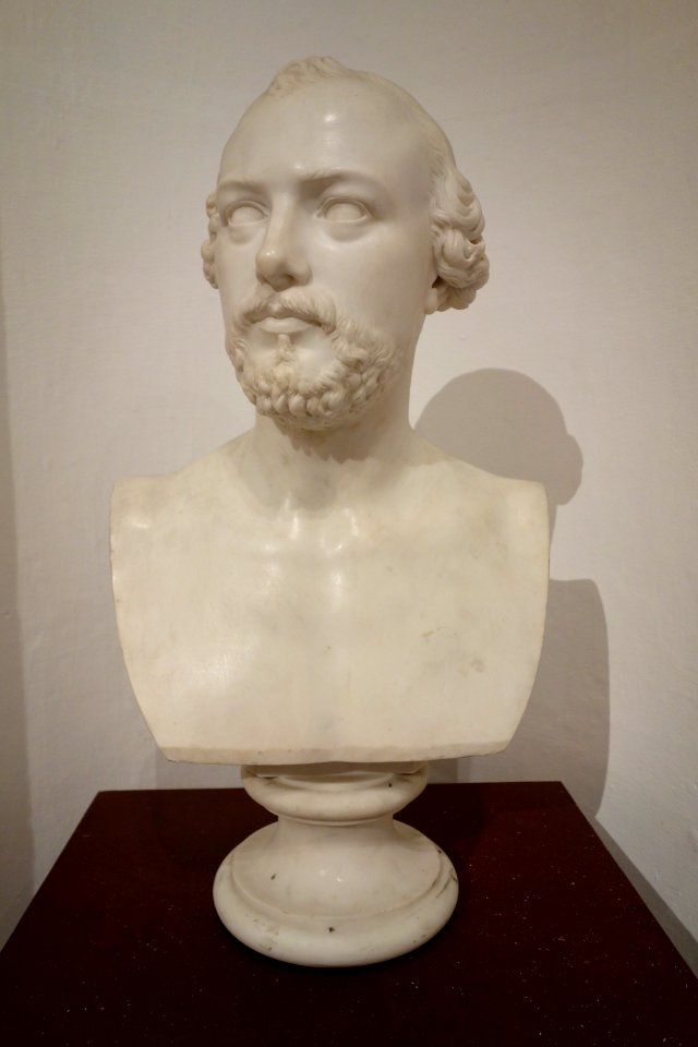 Federico Peschiera by Santo Varni (1807-1885), 1858, marble - Accademia Ligustica di Belle Arti - DSC02264