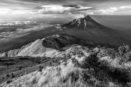 Indonesia java island merapi photo