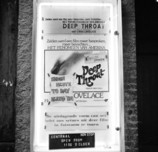 Film Deep Throat in bioscoop Parisien, Bestanddeelnr 929-0343