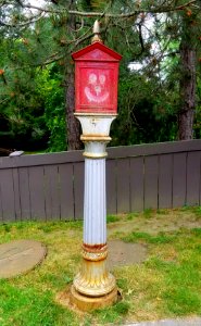 Fire alarm call box (Gamewell) - Belmont, MA - 20200622 082612
