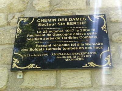 Filain (Aisne) chapelle Berthe, plaque 4