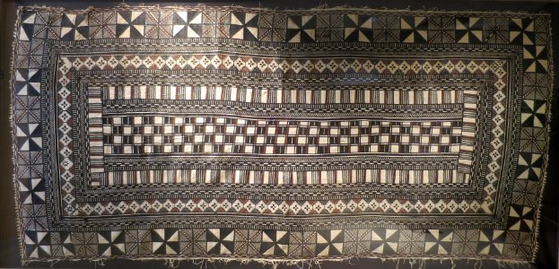 Fijian royal tapa cloth, 19th century, Neiman Marcus Collection