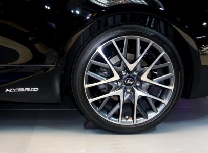 File-The tire wheel of Lexus RC300h F SPORT prototype