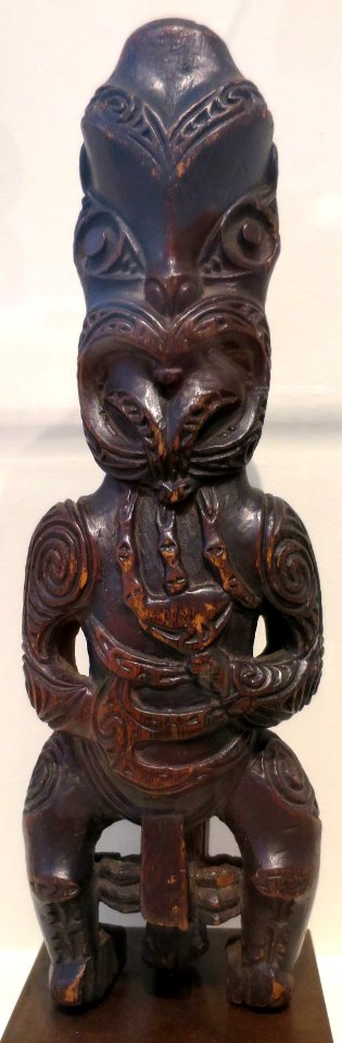 Finial figure (pataka teko teko), Maori people, Honolulu Museum of Art, 5805.1