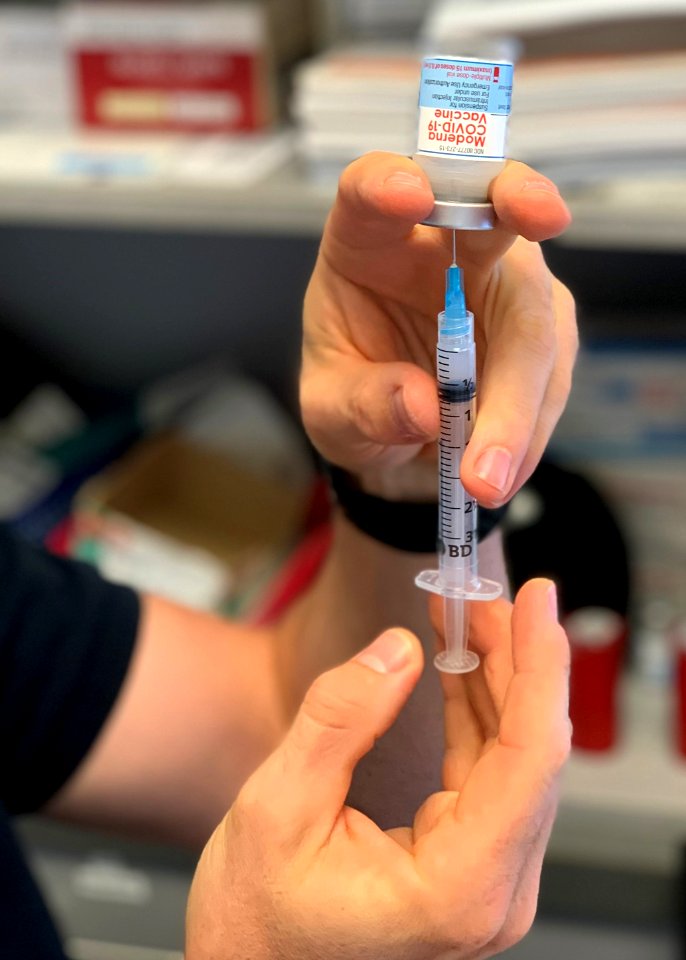 Fiole de vaccin Moderna (15 doses)