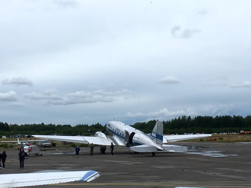Finnair DC3 on Malmi airport