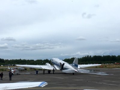 Finnair DC3 on Malmi airport