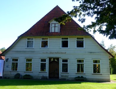 Findorff Haus wurde 1753 von Jürgen Christian Findorff umgebaut. Heute Heimatmuseum mit Schwerpunkt auf Vögel-Ausstellung