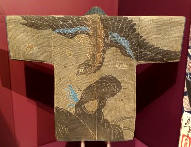 Fireman's coat (interior), Japan, Late Edo period, 1800-1850 AD, cotton, paste-resist dyed - Textile Museum, George Washington University - DSC09527