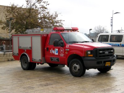 Fire Truck Jerusalem photo