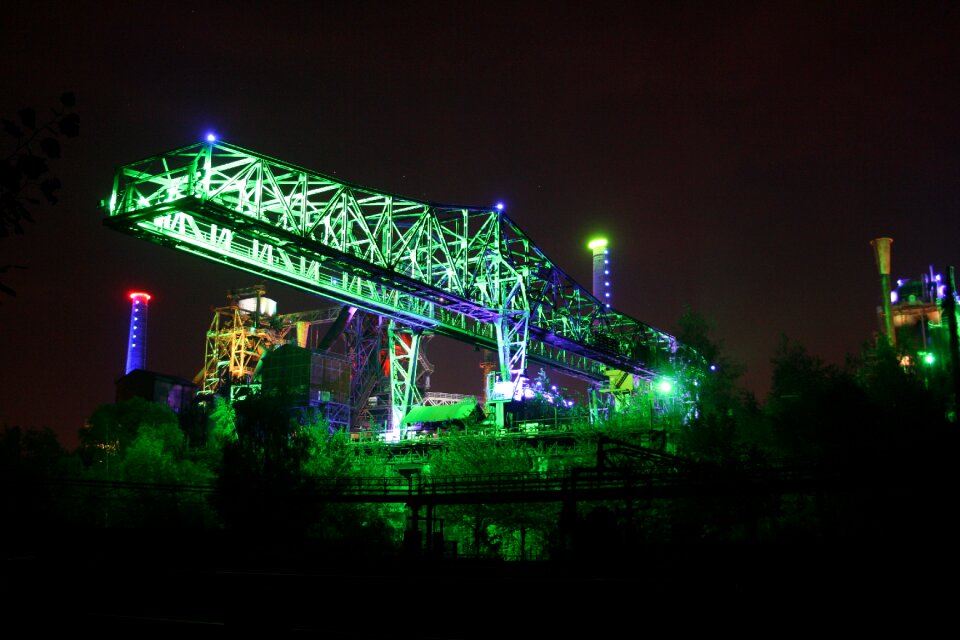 Light industry night landscape