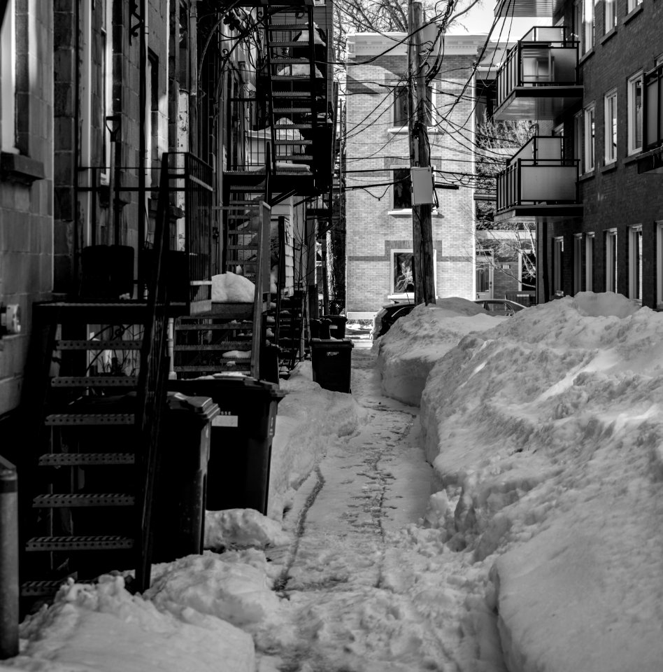 Fire escapes in Canada in Quebec city, Canada