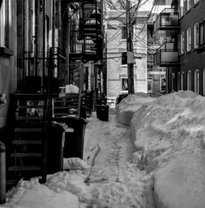 Fire escapes in Canada in Quebec city, Canada