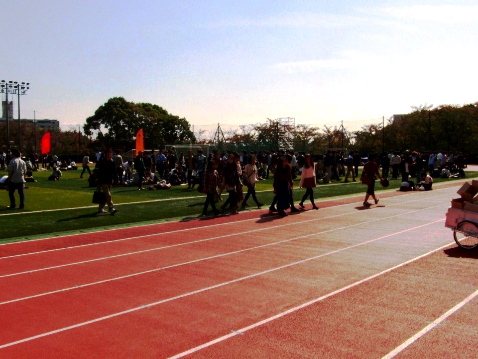 Fire drill in Kansai University (2)
