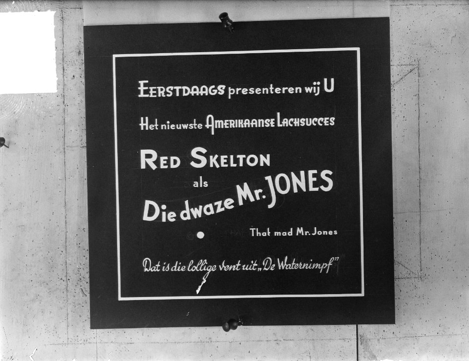 Filmrepros Die Dwaze Mr. Jones, Bestanddeelnr 903-5166