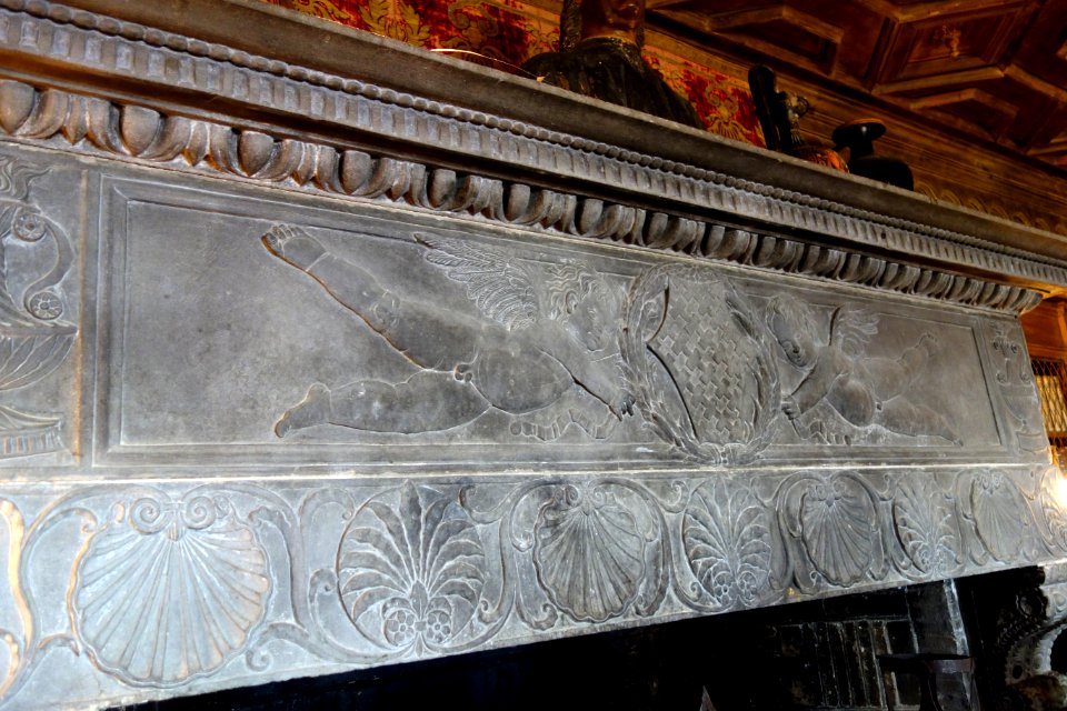 Firelace in Library - Hearst Castle - DSC06813