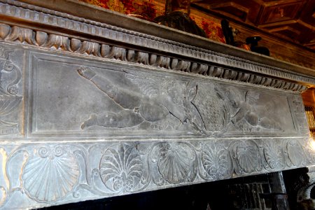 Firelace in Library - Hearst Castle - DSC06813