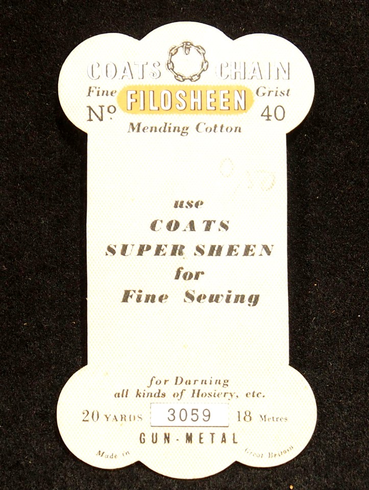 Filosheen Coats Chain Mending Cotton cardboard