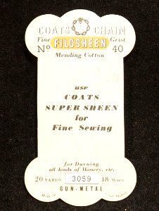 Filosheen Coats Chain Mending Cotton cardboard