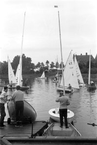Fin Gold Cup 1963 op IJsselmeer bij Medemblik De twee Russische deelnemers link, Bestanddeelnr 915-4560