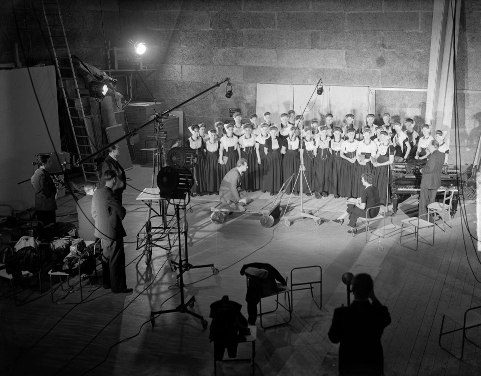 Filmopnamen Polygoon-Profilti film De dijk is dicht, Bestanddeelnr 903-7067