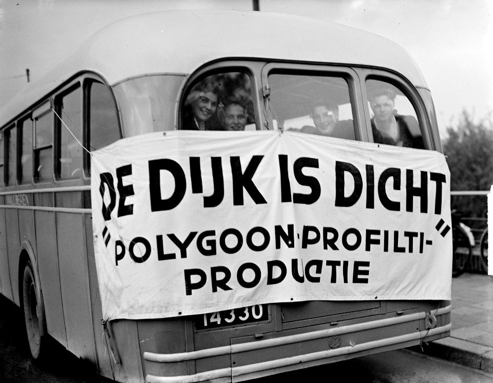 Filmopnamen Polygoon-Profilti film De dijk is dicht, Bestanddeelnr 903-7066