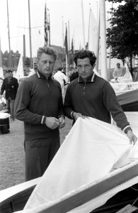 Fin Gold Cup 1963 op IJsselmeer bij Medemblik De twee Russische deelnemers link, Bestanddeelnr 915-4558