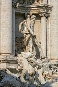Rome trevi fountain sculpture photo