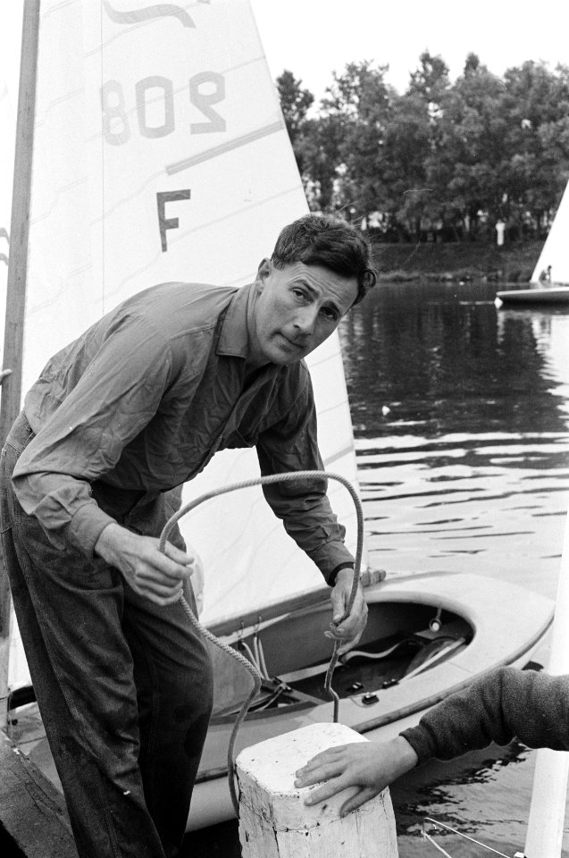 Fin Gold Cup 1963 op IJsselmeer bij Medemblik De Engelsman R P Creagh Osborne, Bestanddeelnr 915-4556