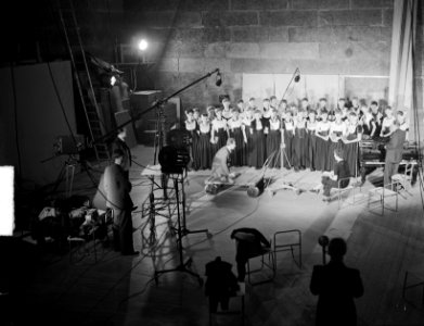 Filmopnamen Polygoon-Profilti film De dijk is dicht, Bestanddeelnr 903-7069
