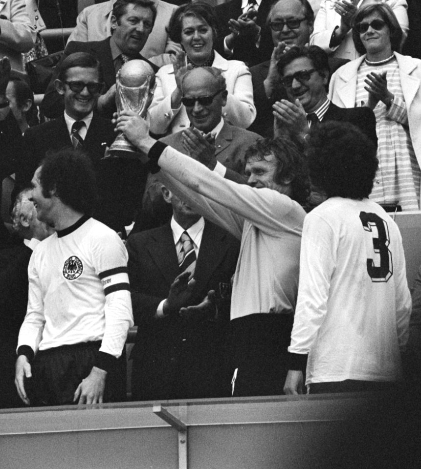 Finale wereldkampioenschap voetbal 1974 in Munchen, West Duitsland tegen Nederla, Bestanddeelnr 927-3101 (cropped)