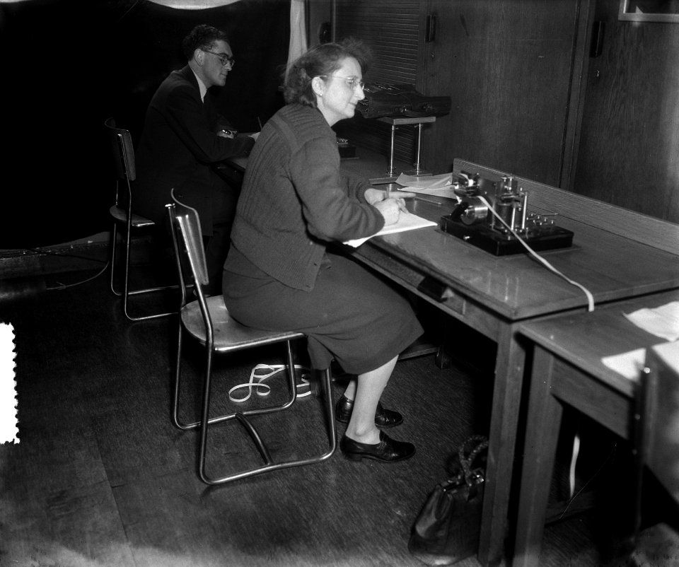 Finale wedstrijden telex typen telegraferen Amsterdam, Bestanddeelnr 905-4353