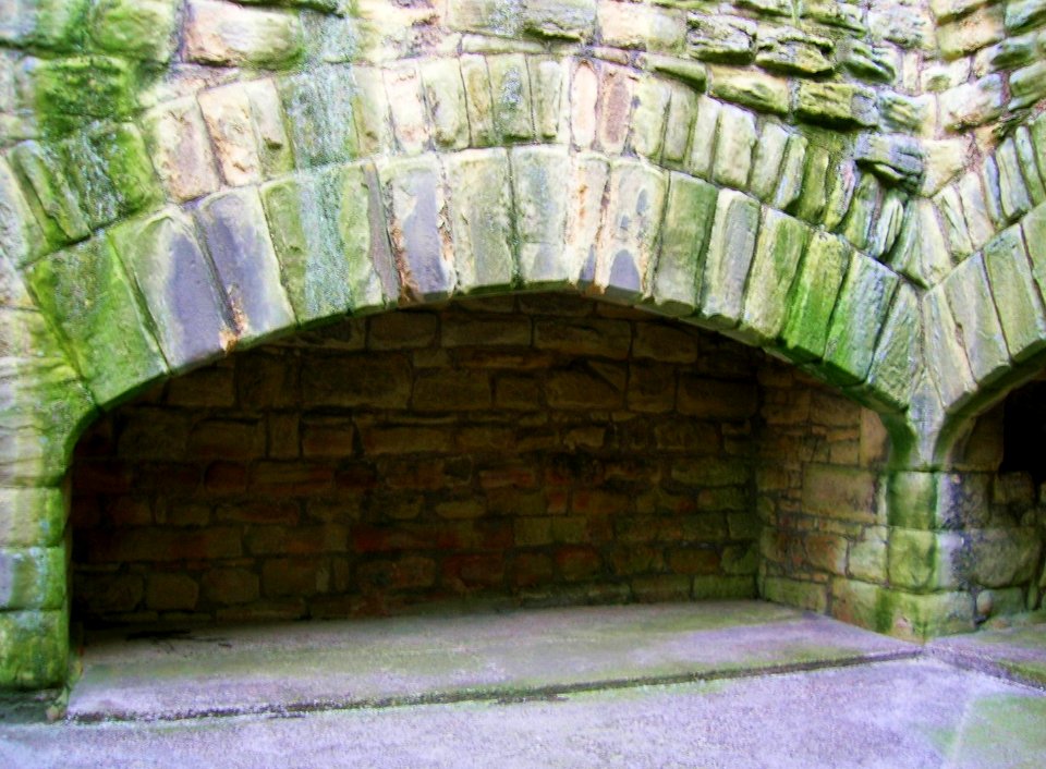 Fireplace, Warkworth Castle