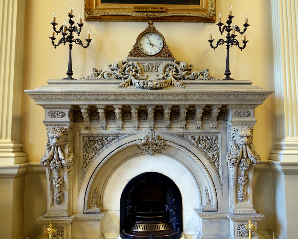 Fireplace - Great Library, Osgoode Hall - Toronto, Canada - DSC00426