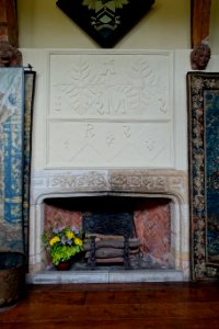 Fireplace, Great Hall - Packwood House - Warwickshire, England - DSC08870