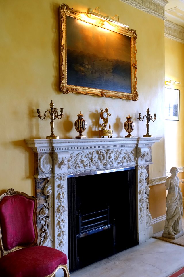 Fireplace - Shugborough Hall - Staffordshire, England - DSC00077
