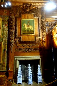 Fireplace - State Bedchamber, Chatsworth House - Derbyshire, England - DSC03222