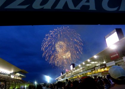 Fireworks after 2014 pokka sapporo 1000km (8)