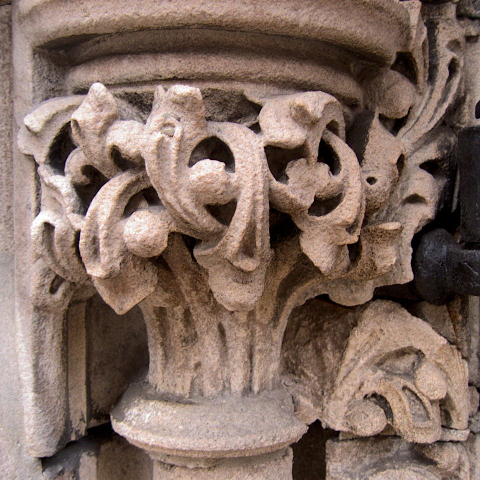 First Presbyterian Church, Pittsburgh, Pilaster Capital, 2019-11-21