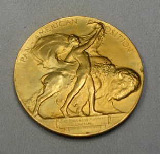 First Prize awarded to the Rookwood Pottery Company, Pan-American Exposition, 1901, Buffalo, New York, bronze - Cincinnati Art Museum - DSC03107