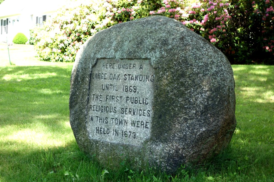 First Public Religious Services marker - Northfield, Massachusetts - DSC07522