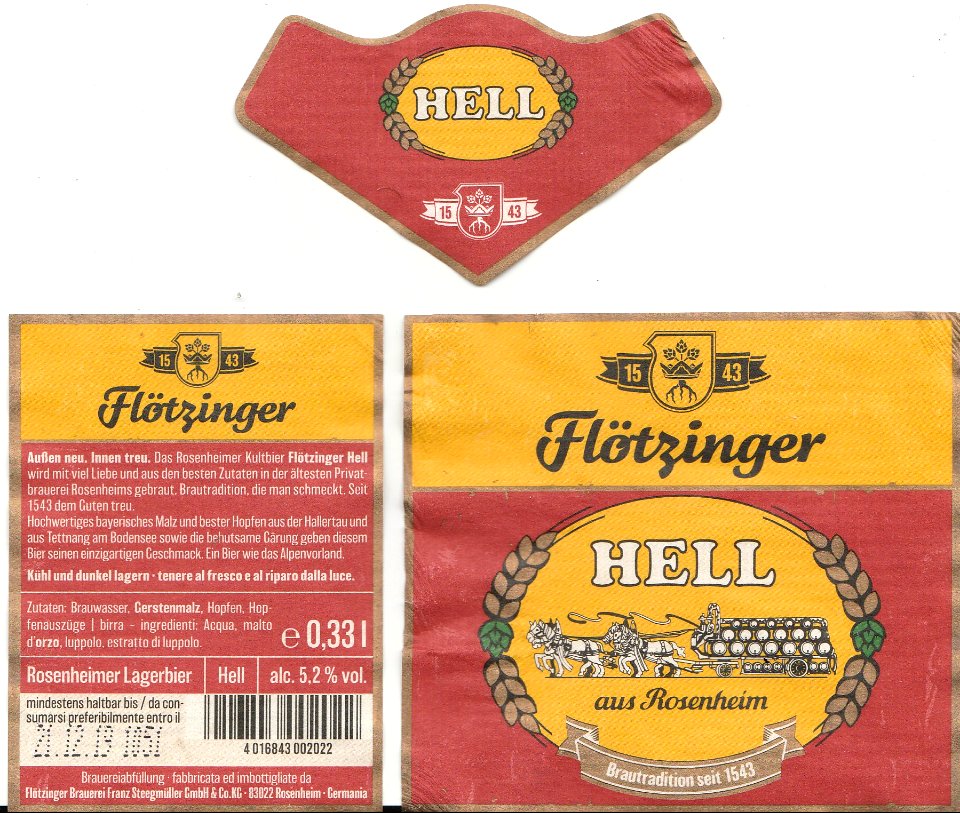 Flötzinger Brauerei - Flötzinger Hell