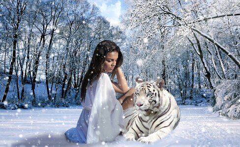 Winter feelings look