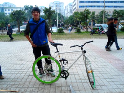 Fixed-gear bicycle in China - 02