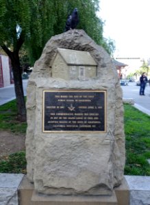 First Public School in California marker, California Historical Landmark 587 - San Francisco, CA - DSC02694