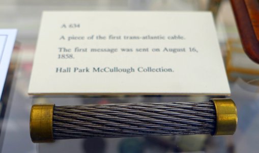 First trans-Atlantic cable, c. 1858 - Bennington Museum - Bennington, VT - DSC08635