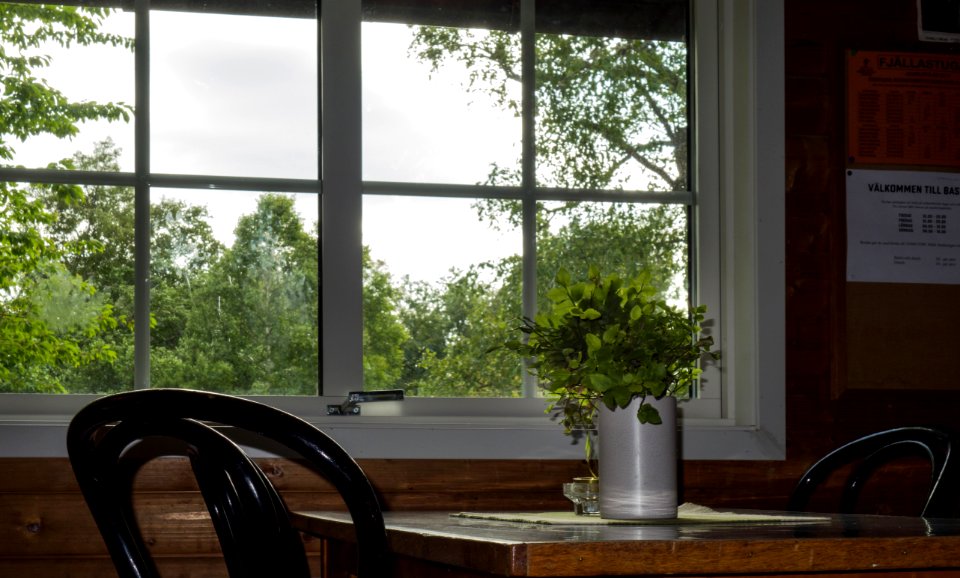 Fjällastugan main hall window